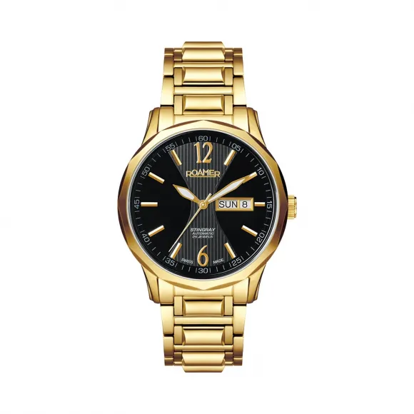 罗马表/Roamer 黄貂鱼III自动系列 全实心不锈钢表壳 瑞士全自动机械机芯 413637-48-54-40