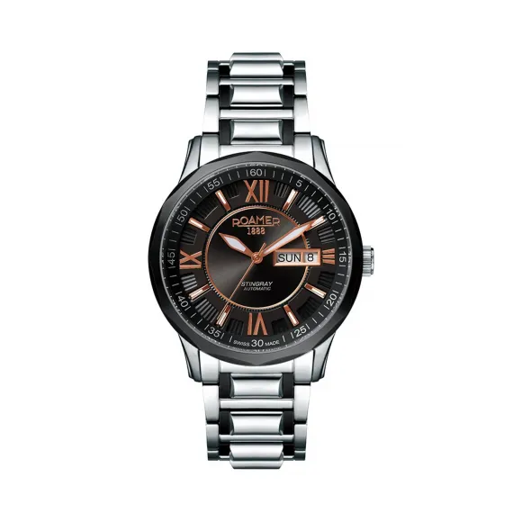 罗马表/Roamer 黄貂鱼III自动系列（星级版） 全实心不锈钢表壳 瑞士全自动机械机芯 414637-40-53-40