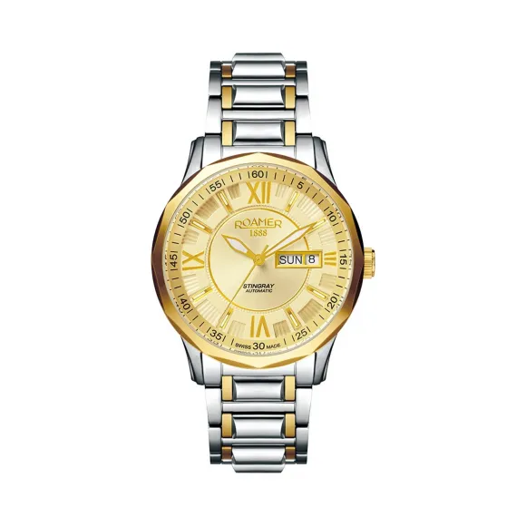 罗马表/Roamer 黄貂鱼III自动系列（星级版） 全实心不锈钢表壳 瑞士全自动机械机芯 414637-47-33-40