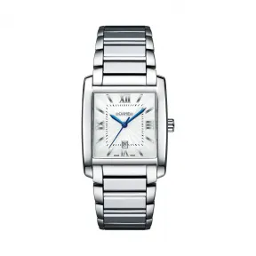 罗马表/Roamer 蓝爵系列 全实心不锈钢表壳 瑞士优质石英机芯 507859-41-13-50