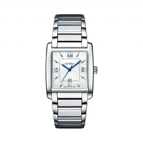 罗马表/Roamer 蓝爵系列 全实心不锈钢表壳 瑞士优质石英机芯 507859-41-13-50