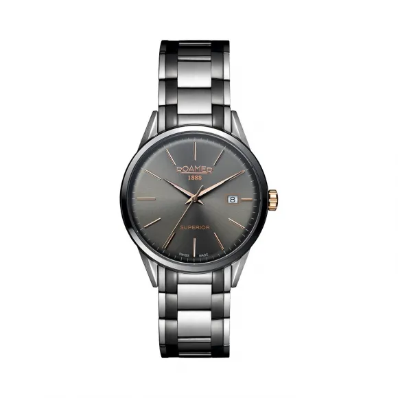 罗马表/Roamer 睿星系列 不锈钢表壳 瑞士优质石英机芯 508833-40-05-51