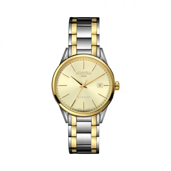 罗马表/Roamer 睿星系列 不锈钢表壳 瑞士优质石英机芯 508833-47-35-51