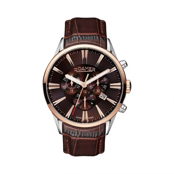 罗马表/Roamer 睿星多功能系列 不锈钢表壳 瑞士优质多功能石英机芯 508837-41-65-05