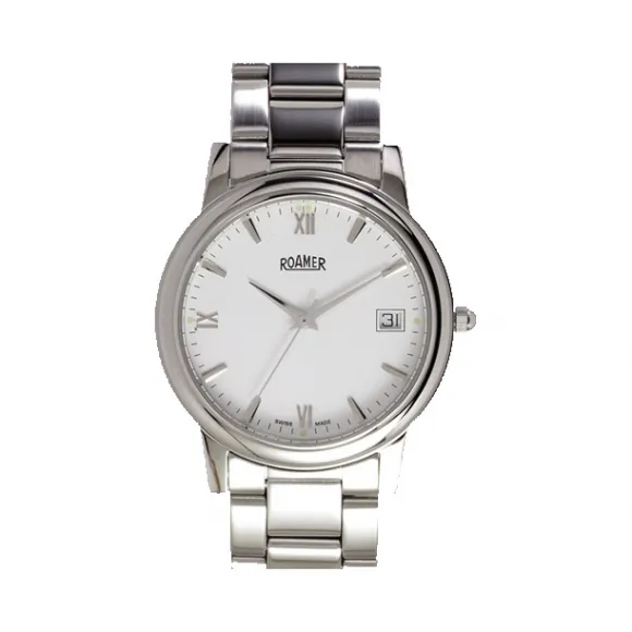 罗马表/Roamer 新经典石英系列 PVD真空离子电镀或全实心不锈钢表壳 瑞士高级石英机芯 508933-41-23-50