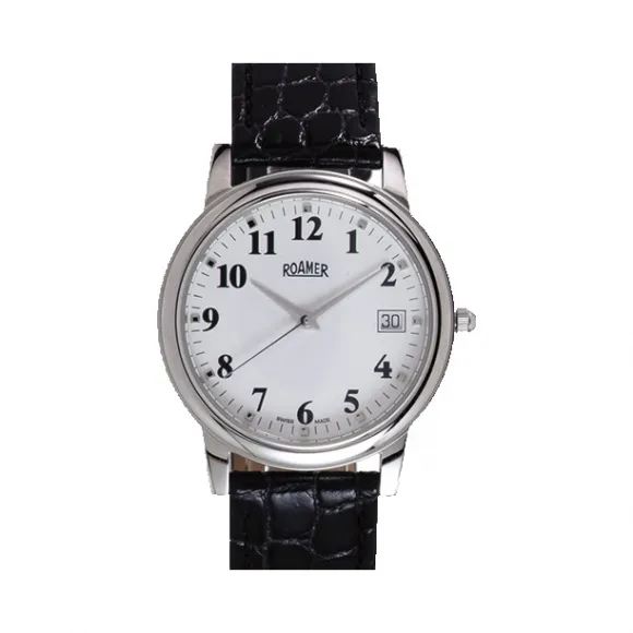 罗马表/Roamer 新经典石英系列 PVD真空离子电镀或全实心不锈钢表壳 瑞士高级石英机芯 508933-41-26-05