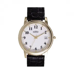 罗马表/Roamer 新经典石英系列 PVD真空离子电镀或全实心不锈钢表壳 瑞士高级石英机芯 508933-48-26-05