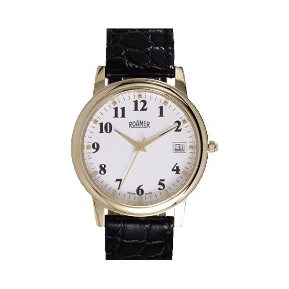 罗马表/Roamer 新经典石英系列 PVD真空离子电镀或全实心不锈钢表壳 瑞士高级石英机芯 508933-48-26-05