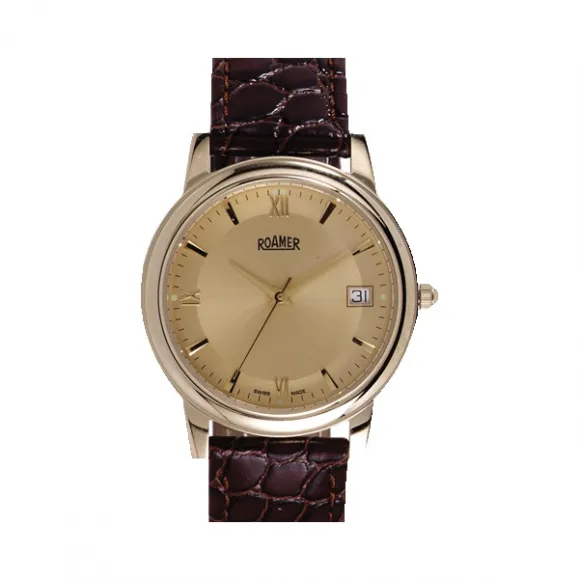 罗马表/Roamer 新经典石英系列 PVD真空离子电镀或全实心不锈钢表壳 瑞士高级石英机芯 508933-48-33-05