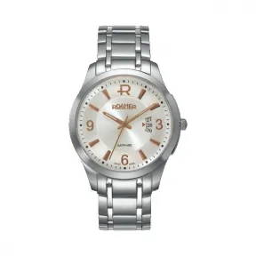 罗马表/Roamer 前瞻系列 全实心不锈钢表壳 瑞士超薄石英机芯 509972-41-14-50