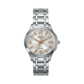 罗马表/Roamer 前瞻系列 全实心不锈钢表壳 瑞士超薄石英机芯 509978-41-1-4-50