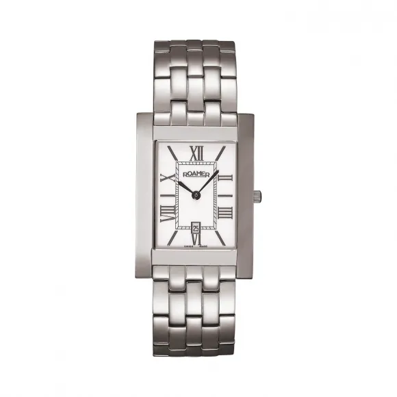 罗马表/Roamer 卓越系列 全实心不锈钢表壳 瑞士优质石英机芯 511973-41-23-50
