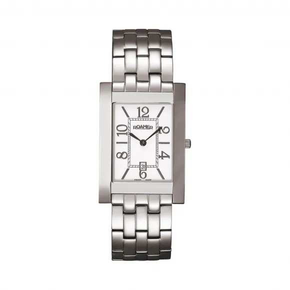 罗马表/Roamer 卓越系列 全实心不锈钢表壳 瑞士优质石英机芯 511973-41-24-50