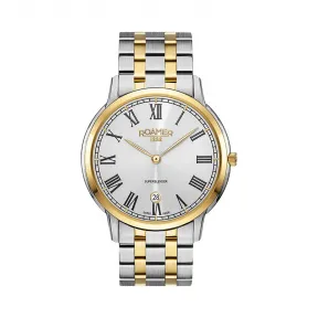 罗马表/Roamer 纤薄I系列 不锈钢表壳 瑞士优质石英机芯 515810-47-22-50