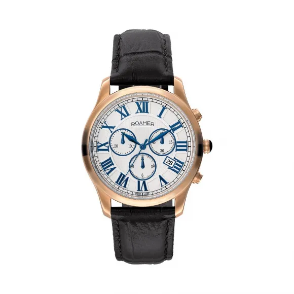 罗马表/Roamer 奥西里斯系列 全实心不锈钢表壳 瑞士优质多功能石英机芯 530837-49-12-05