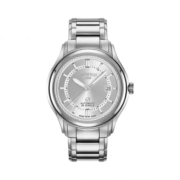 罗马表/Roamer 瑞美III系列 全实心不锈钢表壳 瑞士全自动机械机芯 532660-41-15-50