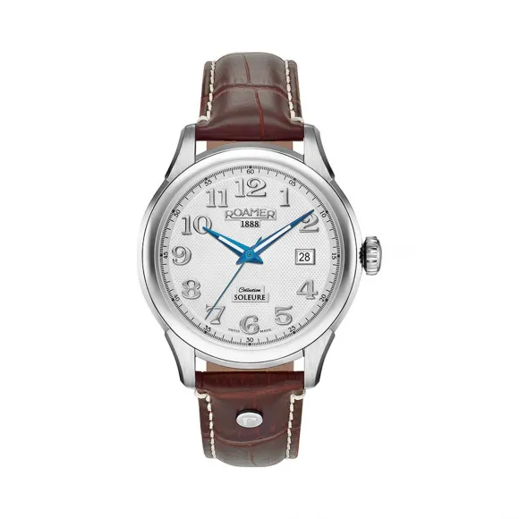 罗马表/Roamer 索络图恩 不锈钢表壳 瑞士全自动机械机芯 545660-41-16-05