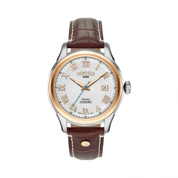 罗马表/Roamer 索络图恩 不锈钢表壳 瑞士全自动机械机芯 545660-49-12-05