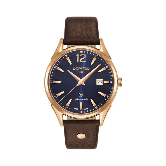 罗马表/Roamer 瑞美系列 全实心不锈钢表壳 瑞士全自动机械机芯 550660-49-45-05