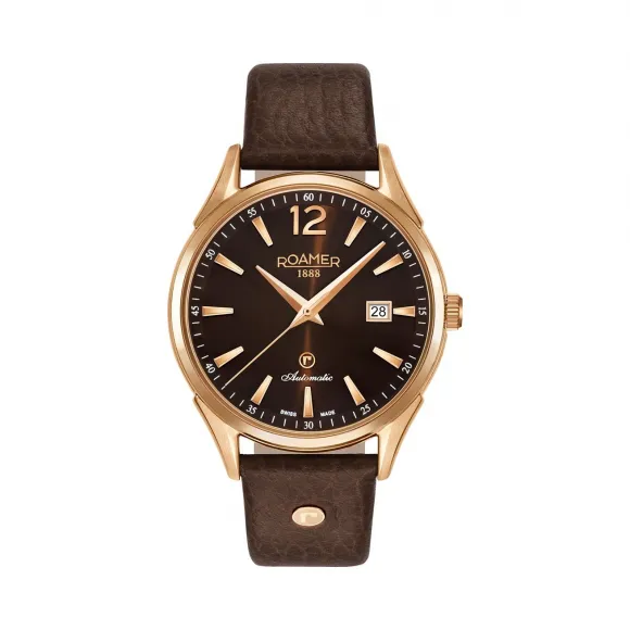 罗马表/Roamer 瑞美系列 全实心不锈钢表壳 瑞士全自动机械机芯 550660-49-65-05