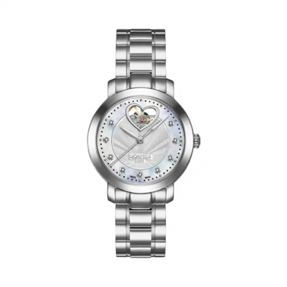 罗马表/Roamer 皓芯系列 全实心不锈钢表壳 瑞士全自动机械机芯 556661-41-19-50