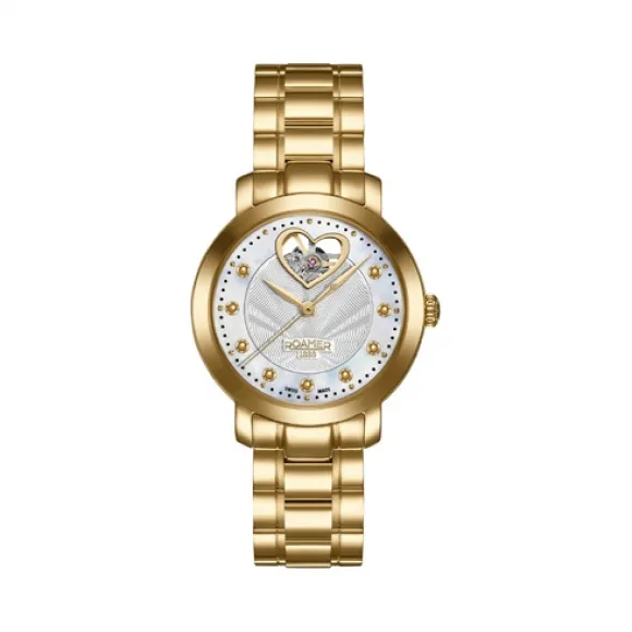 罗马表/Roamer 皓芯系列 全实心不锈钢表壳 瑞士全自动机械机芯 556661-47-19-50