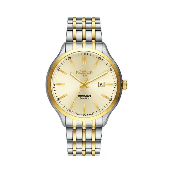 罗马表/Roamer 科马斯系列 不锈钢表壳 瑞士优质石英机芯 701856-47-35-70