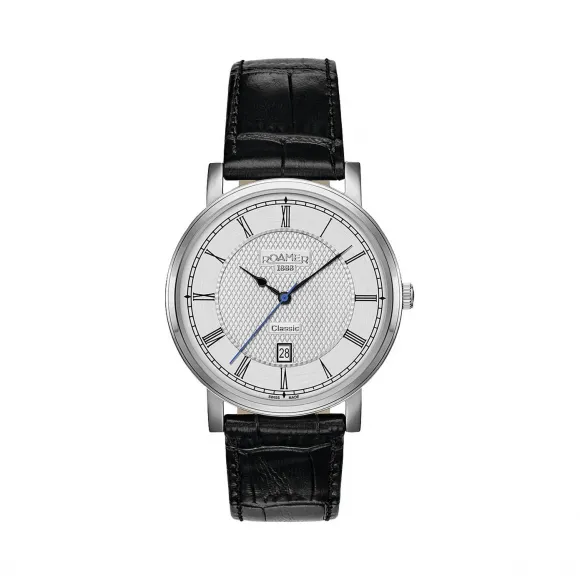 罗马表/Roamer 经典系列 不锈钢表壳 瑞士优质石英机芯 709856-41-12-07