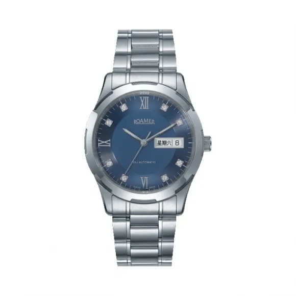 罗马表/Roamer “R”型自动系列 PVD真空离子电镀或全实心不锈钢表壳 瑞士全自动机械机芯 711637-41-49-70