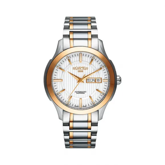 罗马表/Roamer 迈凯莱EOS系列 全实心不锈钢表壳 瑞士全自动机械机芯 716637-49-19-70