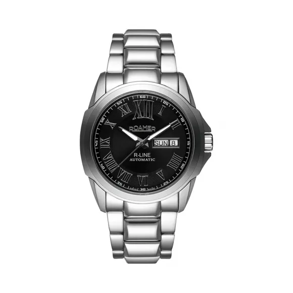 罗马表/Roamer R-Line系列 全实心不锈钢表壳 瑞士全自动机械机芯 730637-41-52-70