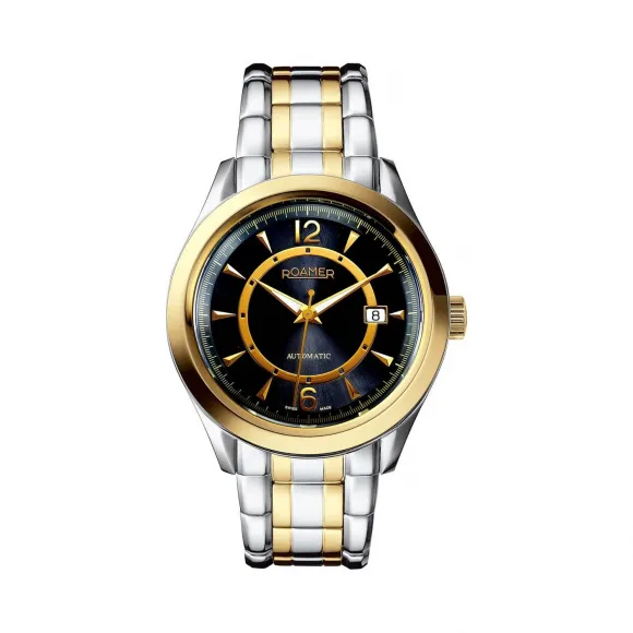 罗马表/Roamer 五行太阳家族系列-木星 全实心不锈钢表壳 瑞士全自动机械机芯 931637-47-54-90