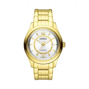 罗马表/Roamer 五行太阳家族系列-木星 全实心不锈钢表壳 瑞士全自动机械机芯 931637-48-14-90