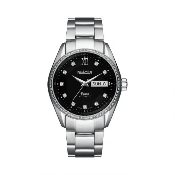 罗马表/Roamer 五行太阳家族系列-金星 全实心不锈钢表壳 瑞士全自动机械机芯 932637-41-59-91