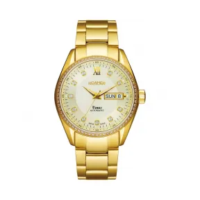 罗马表/Roamer 五行太阳家族系列-金星 全实心不锈钢表壳 瑞士全自动机械机芯 932637-48-39-91