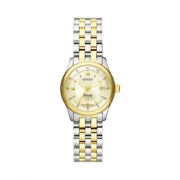 罗马表/Roamer 五行太阳系列家族-水星 PVD真空离子电镀或全实心不锈钢表壳 瑞士自动机械机芯 933561-47-33-90