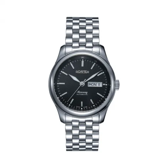 罗马表/Roamer 五行太阳家族系列-水星 全实心不锈钢表壳 瑞士全自动机械机芯 933637-41-55-90
