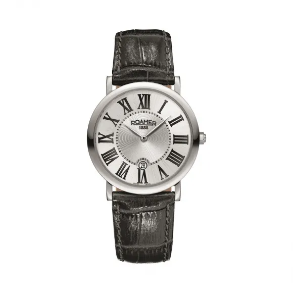 罗马表/Roamer 梦幻众星系列 全实心不锈钢表壳 瑞士优质超薄石英机芯 934856-41-11-SE
