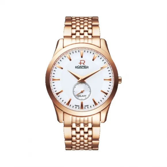 罗马表/Roamer 银河系列 PVD真空离子电镀或全实心不锈钢表壳 瑞士优质石英机芯 938858-49-25-90