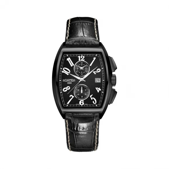 罗马表/Roamer 元素桶型系列 不锈钢表壳 瑞士优质石英机芯 940820-40-56-09