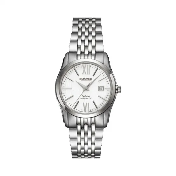 罗马表/Roamer 五行太阳系列家族-土星 PVD真空离子电镀或全实心不锈钢表壳 瑞士自动机械机芯 941561-41-13-90