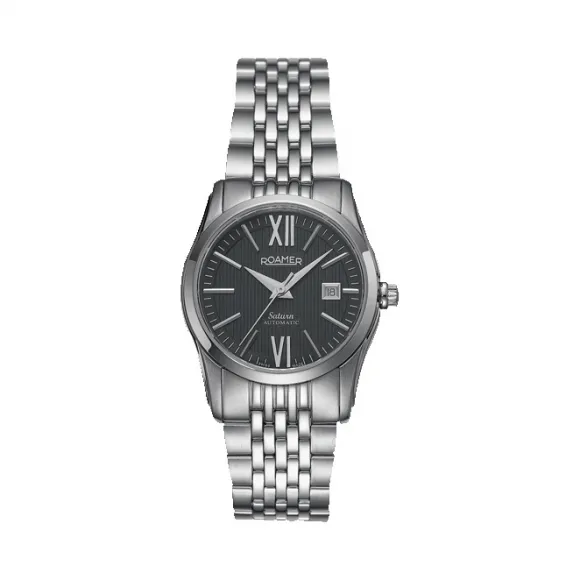 罗马表/Roamer 五行太阳系列家族-土星 PVD真空离子电镀或全实心不锈钢表壳 瑞士自动机械机芯 941561-41-53-90