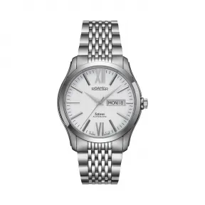 罗马表/Roamer 五行太阳家族系列-土星 全实心不锈钢表壳 瑞士全自动机械机芯 941637-41-13-90