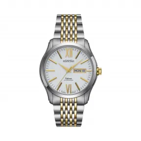 罗马表/Roamer 五行太阳家族系列-土星 全实心不锈钢表壳 瑞士全自动机械机芯 941637-47-13-90