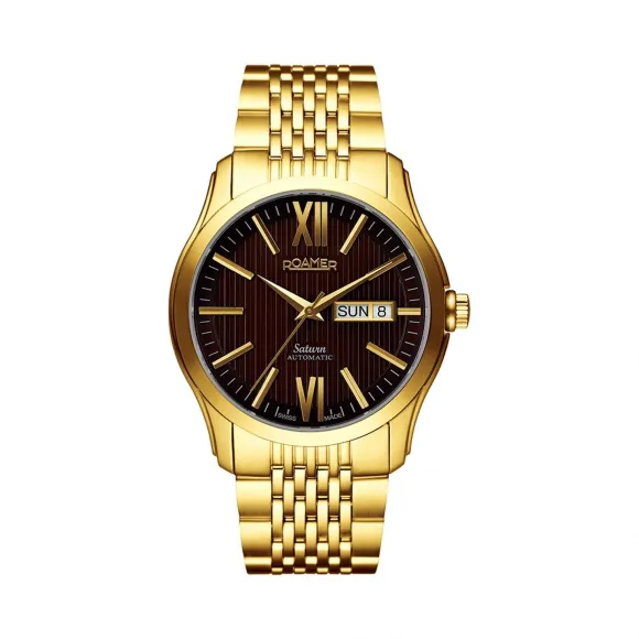 罗马表/Roamer 五行太阳家族系列-土星 全实心不锈钢表壳 瑞士全自动机械机芯 941637-48-63-90