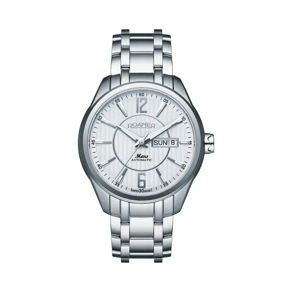 罗马表/Roamer 五行太阳家族系列-火星 全实心不锈钢表壳 瑞士全自动机械机芯 943637-41-14-90