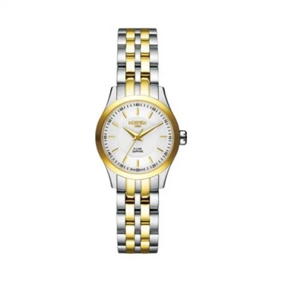 罗马表/Roamer R-Line 钢带系列 不锈钢表壳 瑞士优质石英机芯 943829-48-25-90