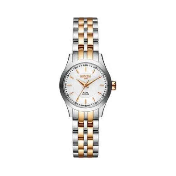 罗马表/Roamer R-Line 钢带系列 不锈钢表壳 瑞士优质石英机芯 943829-49-25-90