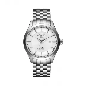 罗马表/Roamer R-Line钢带系列 不锈钢表壳 瑞士优质石英机芯 943856-41-25-90
