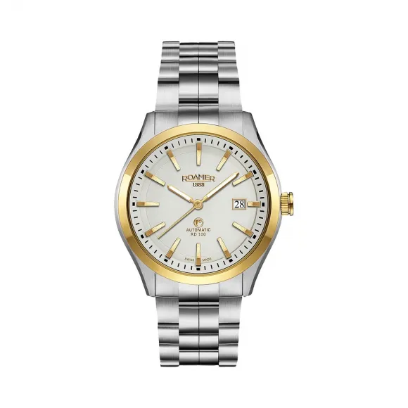 罗马表/Roamer 光辉岁月RD100系列 全实心不锈钢表壳 瑞士全自动机械机芯 951600-47-15-90